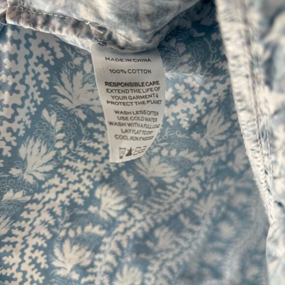 Hill House Elizabeth Nap Dress Trailing Blue Vine Print Size Large EUC - Picture 5 of 6